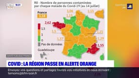 Covid-19: la région passe en alerte orange