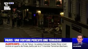 Une voiture percute une terrasse de bar à Paris, faisant un mort et six blessés