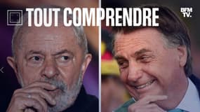 Lula (à gauche) et Jair Bolsonaro. 