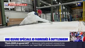 JO 2024: une œuvre est actuellement en fabrication dans les ateliers Saint-Gobain à Duttlenheim