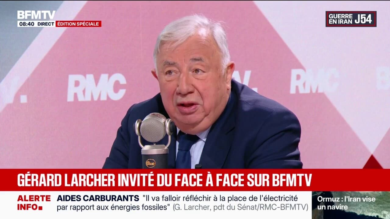 "Nous n'existons pas dans le conflit au Moyen-Orient", estime Gérard Larcher, président du Sénat
