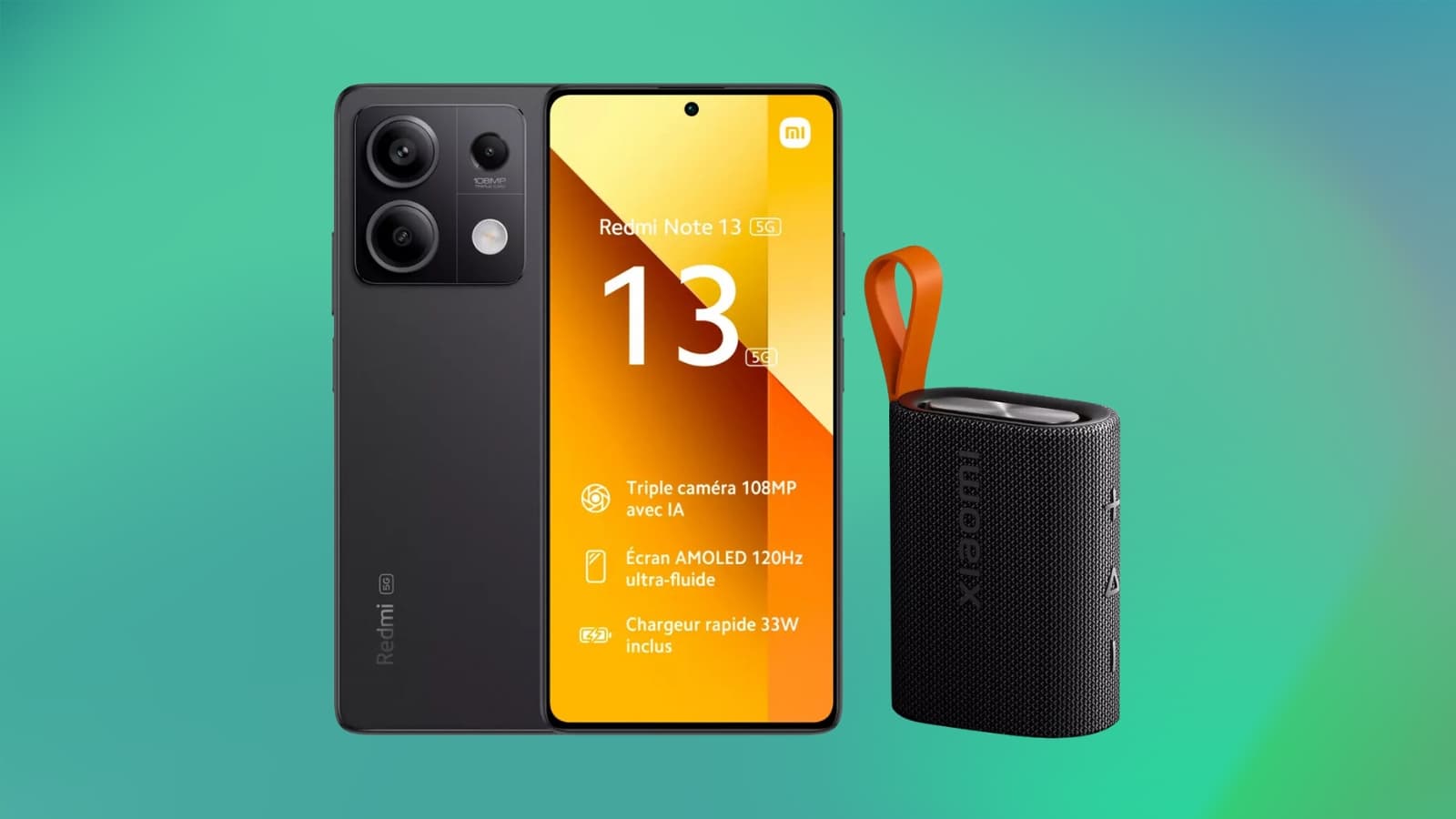 Le Xiaomi redmi note 13 est à prix fou et une enceinte Bluetooth l’accompagne