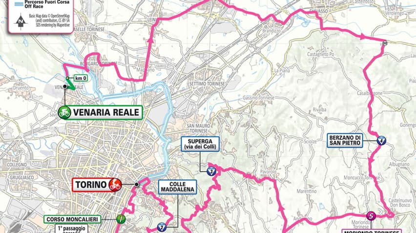 Parcours 1re étape Giro 2024 Parcours 1re étape Giro 2024