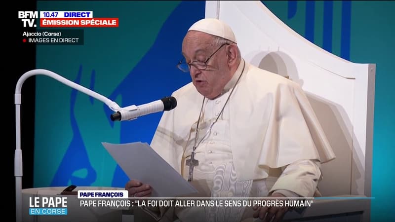 L'anecdote du pape François durant son discours en Corse: 