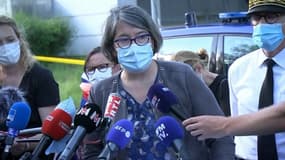 La procureure de la République de Périgueux, Solène Belaouar, s'exprime au sujet de la traque du forcené en Dordogne dimanche 30 mai 3021