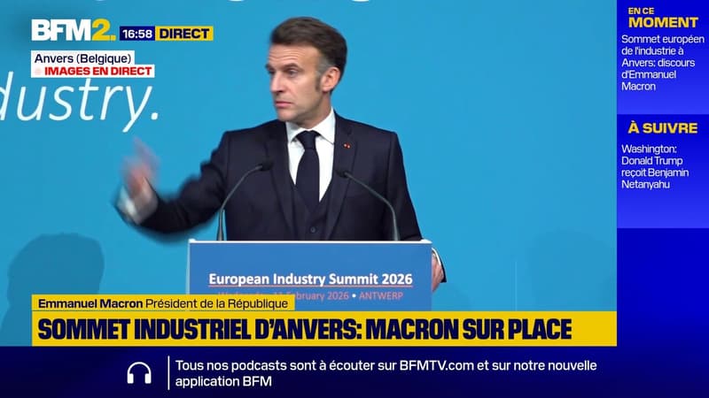 "Tant de fois nous finançons des solutions non européennes, nous sommes fous": Emmanuel Macron défend la "préférence européenne" face à la Chine et les États-Unis