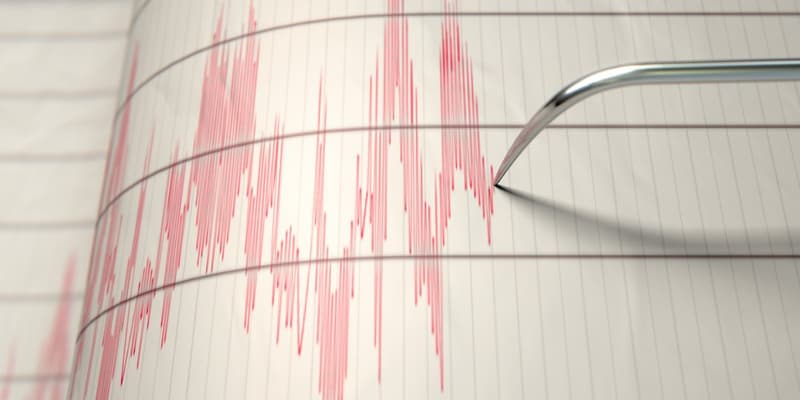 Un sismogramme (ILLUSTRATION)