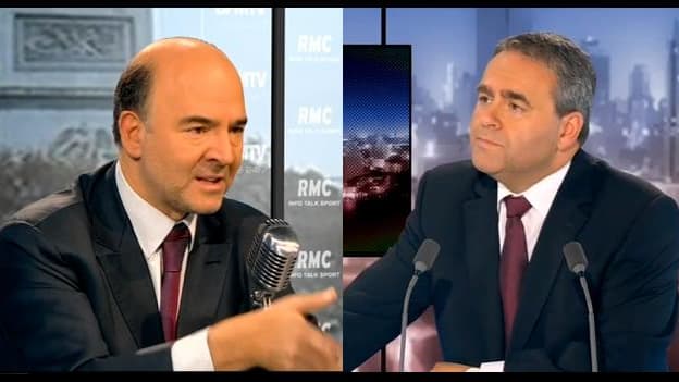Pierre Moscovici et Xavier Bertrand, sur RMC et BFMTV ce lundi.