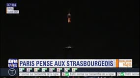 L'image de la nuit: la Tour Eiffel plongée dans le noir en hommage aux victimes de l'attaque de Strasbourg