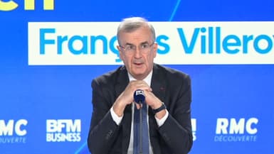 François Villeroy de Galhau, gouverneur de la Banque de France, sur le plateau de BFM Business le 12 septembre 2025.