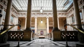 Intérieur du palais de justice de Paris. 