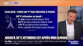 Jusqu'à 30°C attendus à Paris, capitale d'Europe la plus chaude ce 1er mai