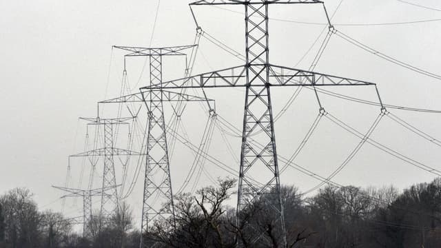 Une ligne électrique à très haute tension.
