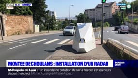 Montée de Choulans : un radar installé dans le sens de la descente