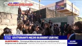 Mobilisation contre la réforme des retraites: la fac de Lettres bloquée à Nice, des altercations entre étudiants