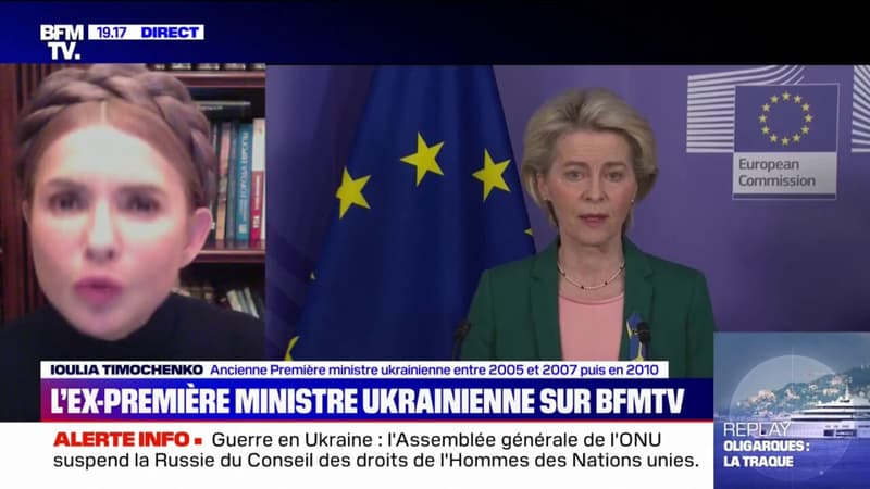Ioulia Timochenko, ancienne Première ministre ukrainienne: 