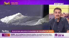 Le nombre d'usagers de la cocaïne a doublé en 2023