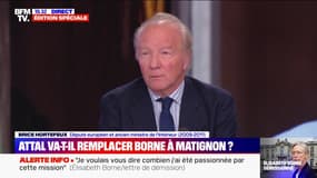 Pour Brice Hortefeux (député européen LR et ancien ministre de l’Intérieur), l'exercice d'Élisabeth Borne à Matignon a dû être "un purgatoire"