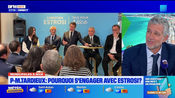 Municipales à Nice : Pierre-Marie Tardieux explique pourquoi il s'engage avec Christian Estrosi