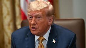 Donald Trump à la Maison Blanche à Washington DC le 8 juillet 2025