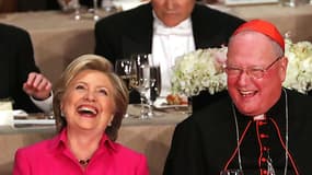Hillary Clinton et Donald Trump participent à un dîner de charité catholique à New York, le Al Smith Dinner, vendredi 20 octobre 2016.