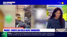 Paris: une vente au kilo avec Emmaüs