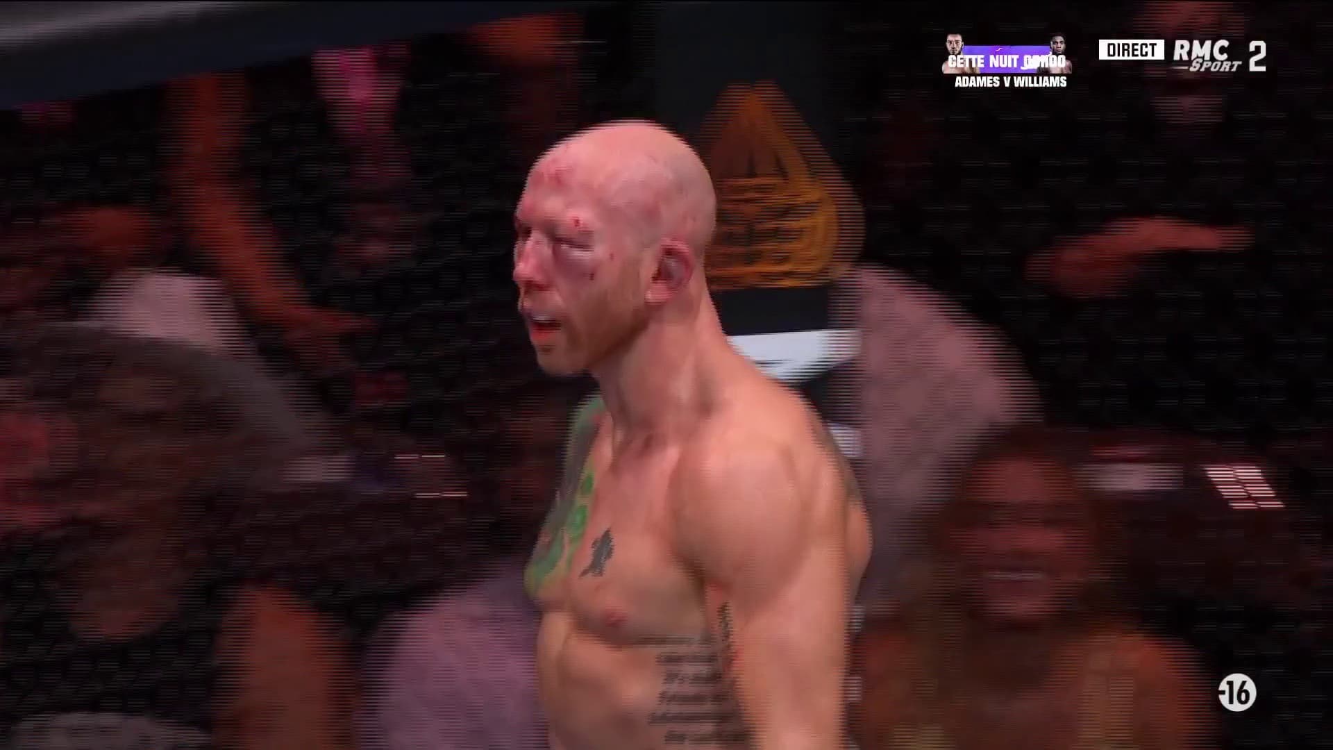 Josh Emmett, le visage totalement massacré par Topuria à l'UFC Fight Night de Jacksonville, 24 juin 2023 Josh Emmett, le visage totalement massacré par Topuria à l'UFC Fight Night de Jacksonville, 24 juin 2023