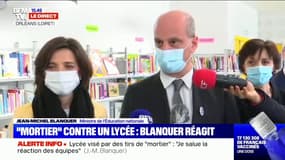Lycée visé par des tirs de mortiers: Jean-Michel Blanquer dénonce "une attaque scandaleuse"