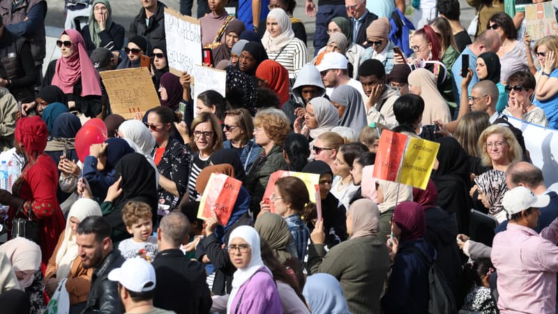 Une manifestation a été organisée à Bruxelles, le 30 septembre 2023, pour protester contre un cours d'éducation sexuelle dans les écoles.