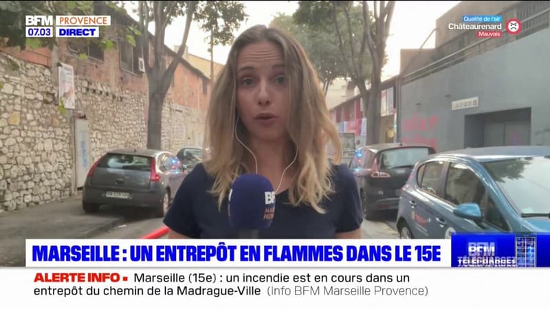 Marseille: un incendie se déclare dans un entrepôt dans le 15e arrondissement