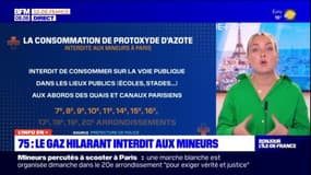 Paris: la consommation de gaz hilarant interdite aux mineurs