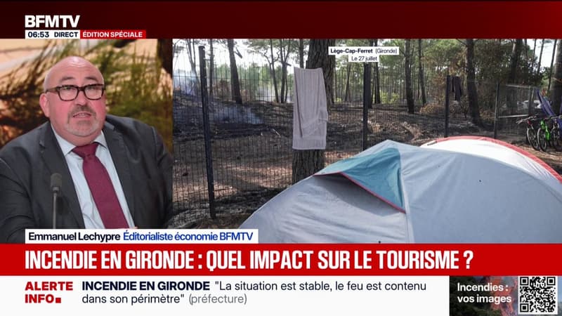 ÉCO - Incendie en Gironde: "Un impact assez fort sur l'été"