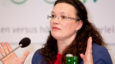 La nouvelle ministre du Travail, Andrea Nahles, a eu à peine six semaines pour mettre au point sa réforme.