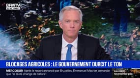 "Nous attendons que le président de la République ne sacrifie pas notre agriculture", confie la présidente FDSEA du Pas-de-Calais mobilisée devant la maison du couple Macron au Touquet