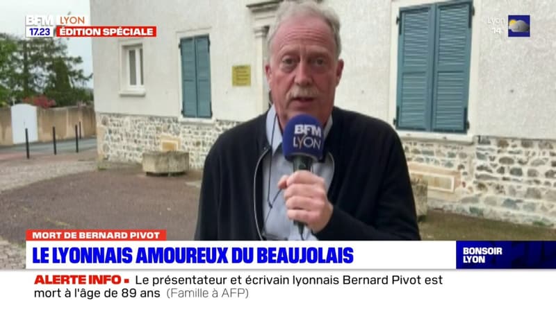 Bernard Pivot: l'hommage du maire de Quincié-en-Beaujolais