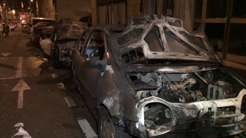 L'incendie d'une camionnette s'est propagé à une dizaine de véhicules dans le 17e.