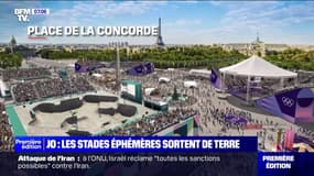 Au pied des monuments parisiens, les stades éphémères prennent forme à presque cent jours des Jeux olympiques