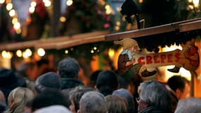 Un marché de Noël (illustration)