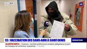 Seine-Saint-Denis: à Saint-Denis, les SDF se font vacciner