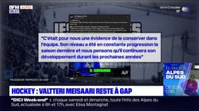 Hockey: Valtteri Meisaari reste aux Rapaces de Gap