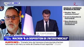 Retraites: Denis Jacob (Alternative police CFDT) est inquiet d'être "reconfronté à nouveau à des gilets jaunes bis"