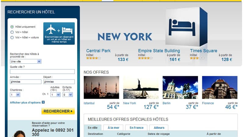 Expedia, l’un des sites de réservation hôtelière, qui est dans le collimateur de l'Etat.