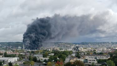 Incendie de l'usine Lubrizol à Rouen le 26 septembre 2019