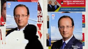 Une affiche de campagne de François Hollande en 2012