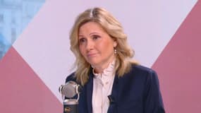La présidente de l'Assemblée nationale, Yaël Braun-Pivet, le mardi 28 janvier 2025 sur le plateau du "Face à face" de BFMTV-RMC