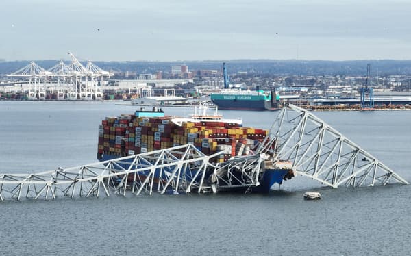 Le navire Dali a fait s'effondrer le pont de Baltimore, le 26 mars 2024