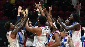 Les Monégasques célèbrent leur victoire contre Kazan
