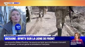 Crise en Ukraine: près de la ligne de front, des immeubles d'habitations endommagés