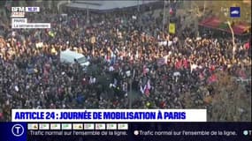 Projet de loi "sécurité globale": nouvelle journée de mobilisation à Paris