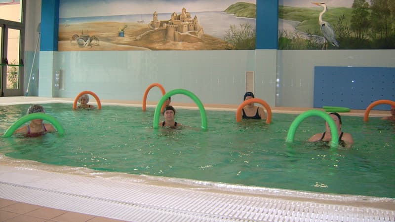 Séance d'aquagym.